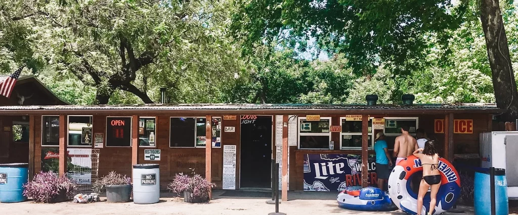 Campsites on the Guadalupe River