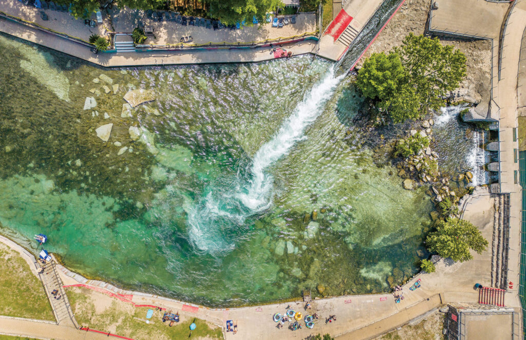 Floating the Comal river