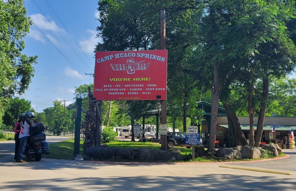 Campsites on the Guadalupe River